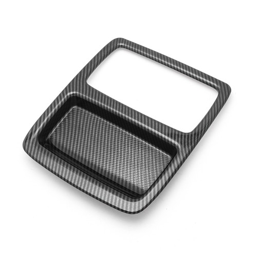 For Honda Accord Carbon Fiber Texture Inner Rear Seat Water Cup Holder Trim 1Pc - Picture 7 of 12