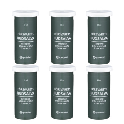 6x Schwedische Streitkräfte Hudsalva Original, 23ml Försvarets Skin Savior!