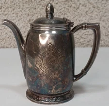 Roosevelt Island NY Hospital 1909 International silver company Teapot Pre WW1