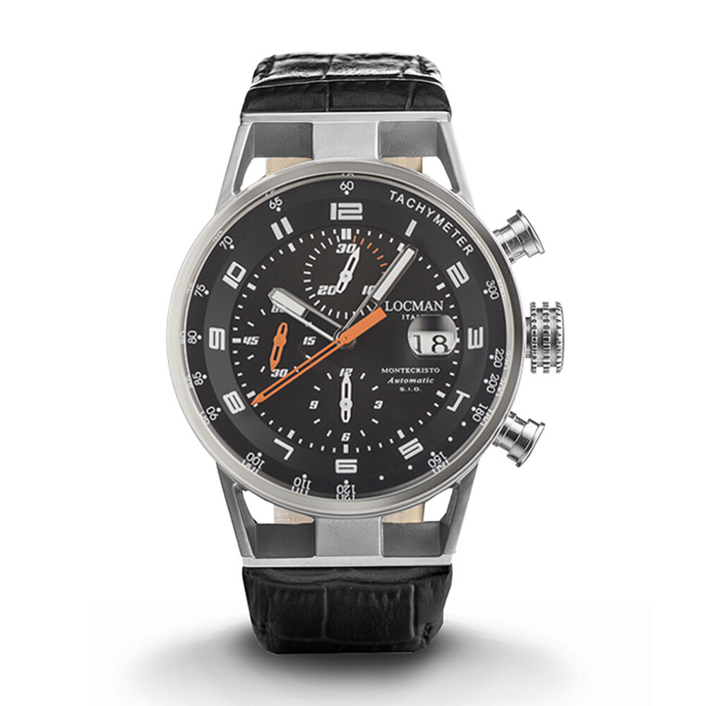 Cronografo Uomo Multifunzione Automatico Montecristo Locman - 0516A01S00BKORPK