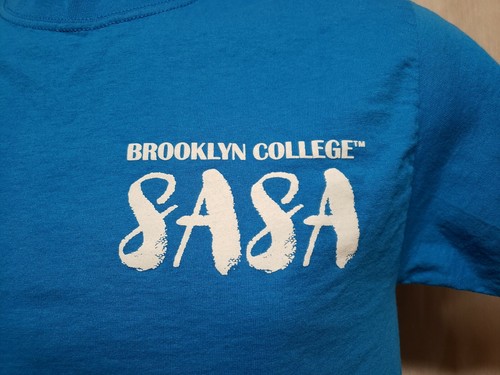 Brooklyn College SASA Study Abroad Scholarship Association Adult S Blue TShirt - Picture 4 of 10