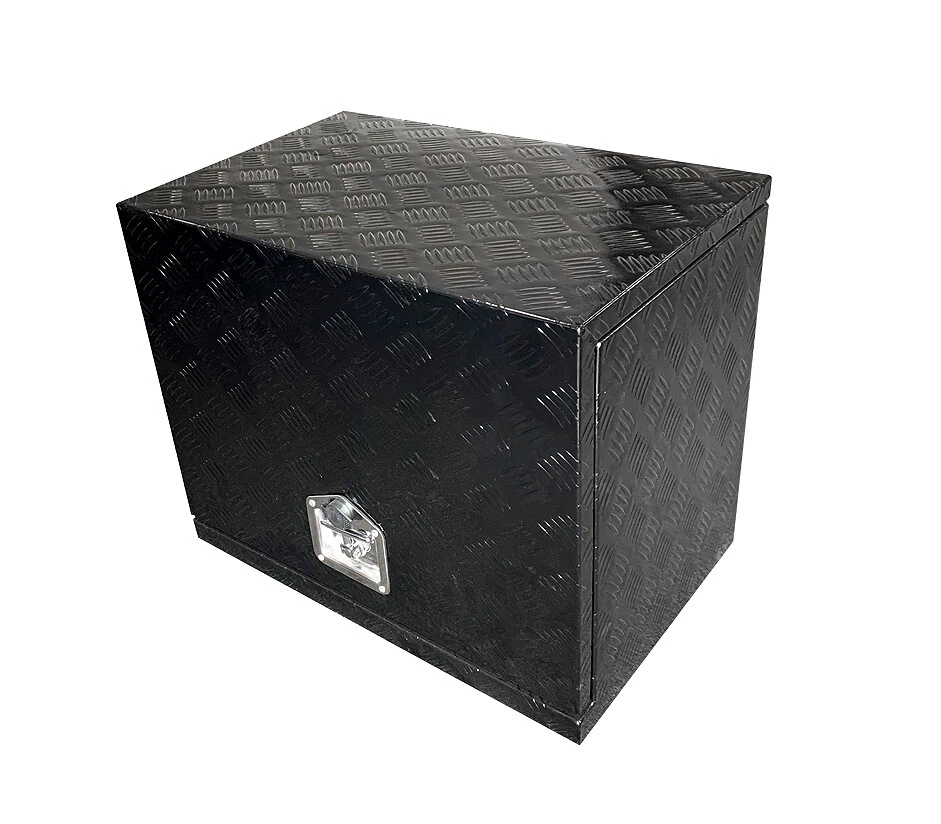 30"x20"x22" Aluminium Generator Tool Box Caravan Ute Generator Storage Black  - Image 3 of 4