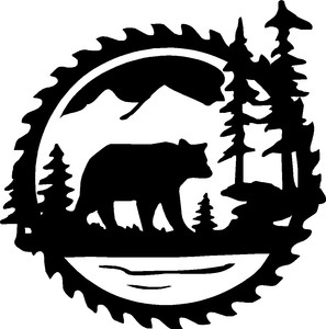 Download Bear Wildlife Scene Vinyl Decals Window Stickers (11" x 11")