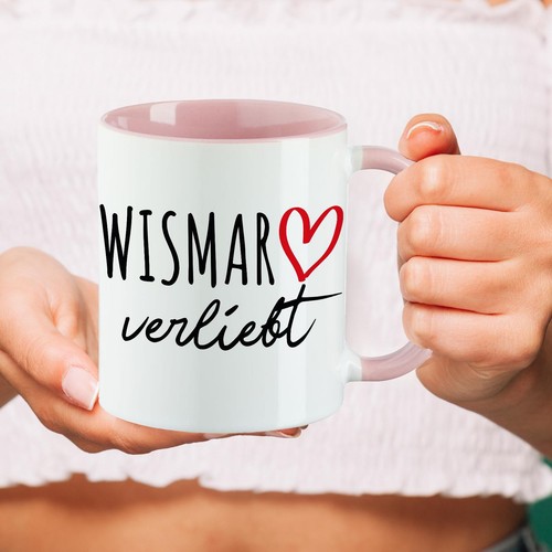 Kaffeetasse Wismar verliebt Keramik Tasse Geschenkidee Souvenir Präsent Wichtelg - Bild 46 von 50