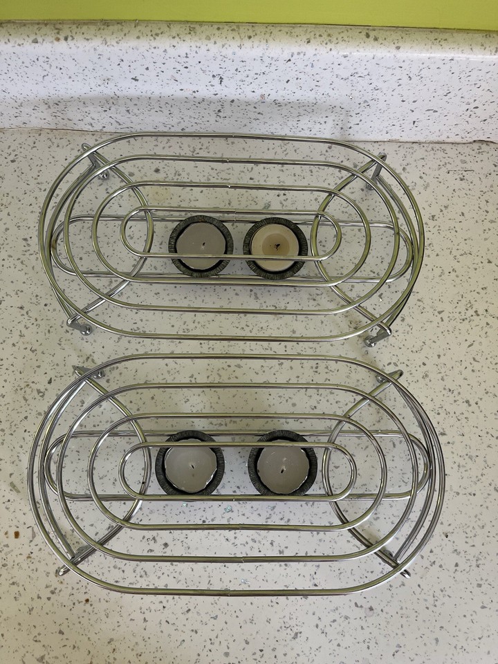 2 Tea light Food Warmers eBay