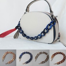 Bag Chain Clutch Chain Mix Color Shoulder Bag Strap Messenger Belt Acrylic Women