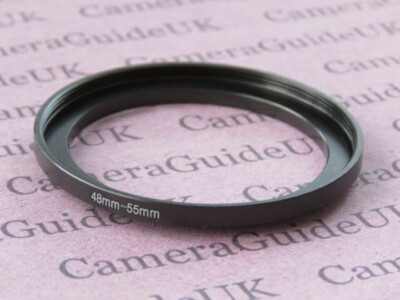 48 mm auf 55 mm Stecker-Buchse Stepping Step Up Filter Ring Adapter 48 mm-55 mm 