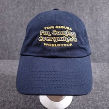 Tom Segura I'm Coming Everywhere World Tour Hat Blue Adjustable Metal Buckle
