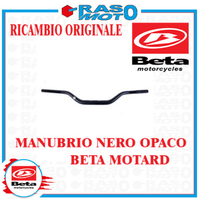 Manubrio Motard Nero Opaco Originale Beta