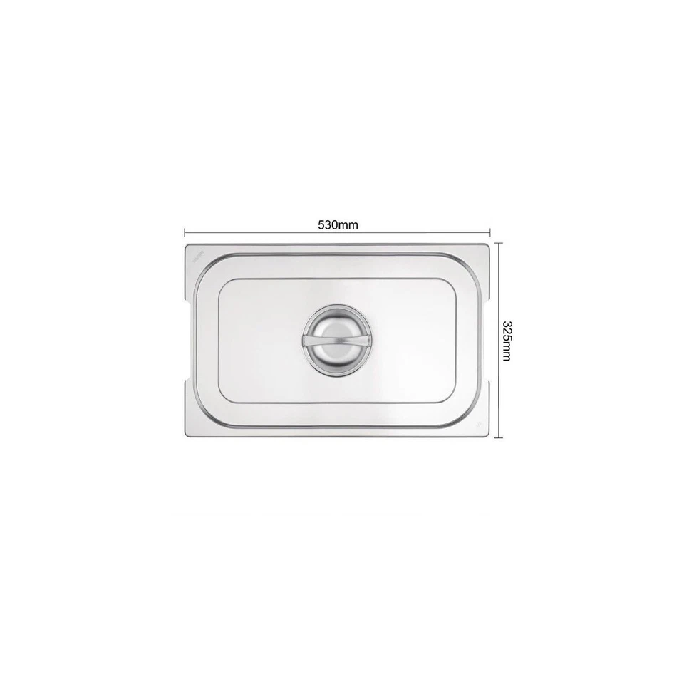 Vogue CB181 Couvercle de poêle en acier inoxydable 1/1 avec poignée Argenté 5... Foto 2 de 4