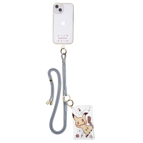 Pokemon Shoulder Strap with Multi Pouch Mimikyu Japan NEW Pocket