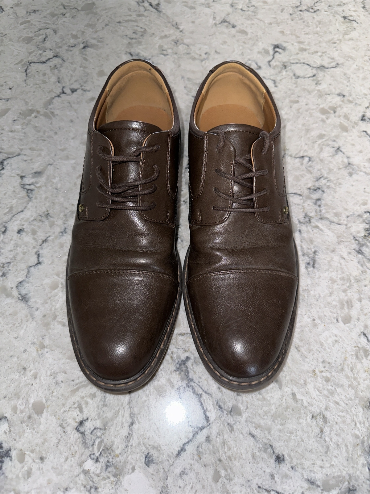 SAOLA Scarpe eleganti da uomo marroni in pelle Guess taglia 7 5