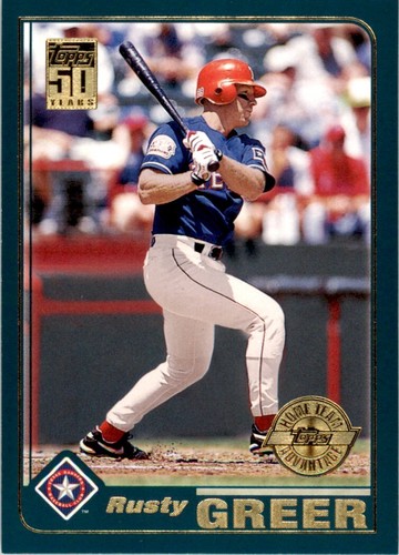 2001 TOPPS RUSTY GREER . TEXAS RANGERS #215 | eBay