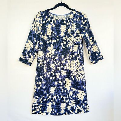Boden Women s Rachel Navy Floral Printed Shift Dress Size 2