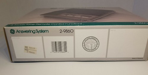 GE Answering System Dual Cassette Tapes - Model: 2-9860 W/ original box & manual - Zdjęcie 11 z 11
