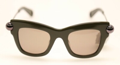 CHRISTOPHER KANE CK0006S Green Frame/Brown Lens 46mm Sunglasses (#400)