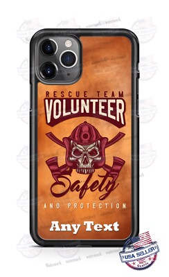 RESCUE TEAM VOLUNTEER FIRE FIGHTER Phone Case For iPhone 13 Samsung S22 Google 3