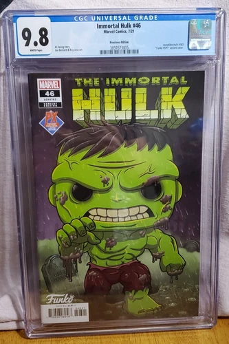 Immortal Hulk #46 CGC Graded Comic Book 9.8 Funko POP! Variant Avengers Marvel 1