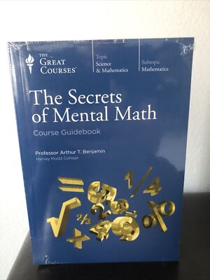 THE GREAT COURSES SECRETS OF MENTAL MATH DVD 2 DISC & GUIDEBOOK SET *NEW/SEALED*