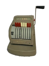 Vintage Check Writer Speedrite 900 Hall-Welter HW Co Bookshelf Book end Office