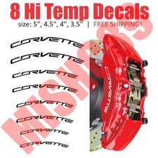 Fits Corvette C7 Brake Caliper Sticker High Temp Curved Decal Vinyl