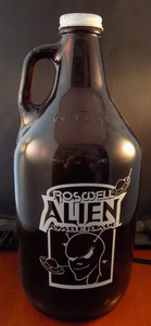Vtg Roswell Alien Amber Ale Brown Bottle Rio Grande Brewing Co.