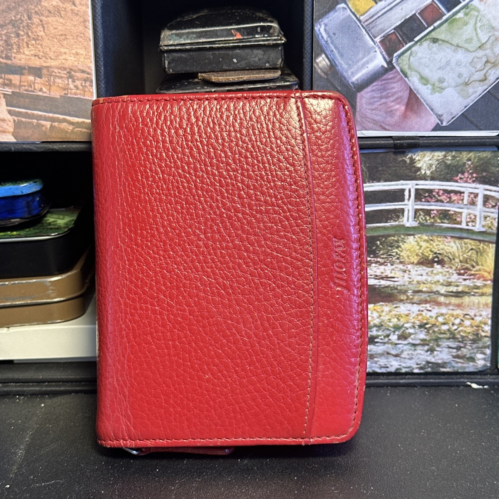 Filofax Mini  Finsbury Deluxe Leather Organiser Zip Around Compact