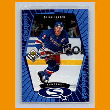 Brian Leetch #SQ7 1998-99 UD Choice StarQuest Blue New York Rangers Hockey Card