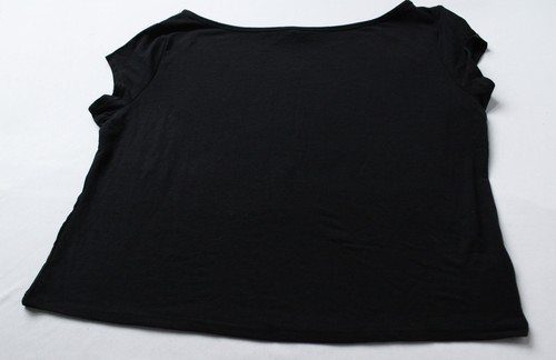 Edikted Women's Relaxed Fit Anabella Off The Shoulder Top ZG3 Black Large NWT
