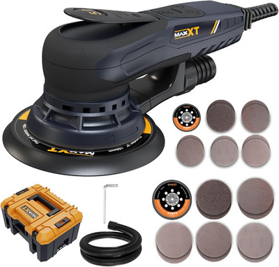 MAXXT Electric 5Mm Random Orbital Sander with Tool Case, Variable Speed Palm San