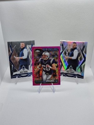 Mike Vrabel New England Patriots Coach& Player 3 Card Lot! Topps/399, Hyper&Base