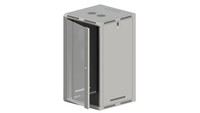 5901738555808 Szafa Rack WisząCa/StojąCa 19 Cali 18U 600X600, Niedzielona, Drzwi