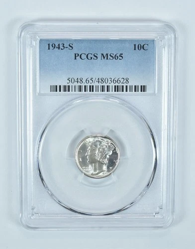 1943-S Mercury Dime MS65 PCGS Blue Label