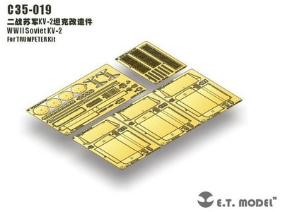 1/35 ET Models #C35019 KV-2 Etching Parts for Trumpeter