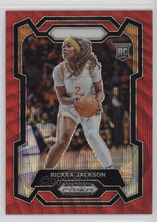 2024-25 Panini Prizm Draft Picks Red Wave Rickea Jackson #44 Rookie RC 6o3