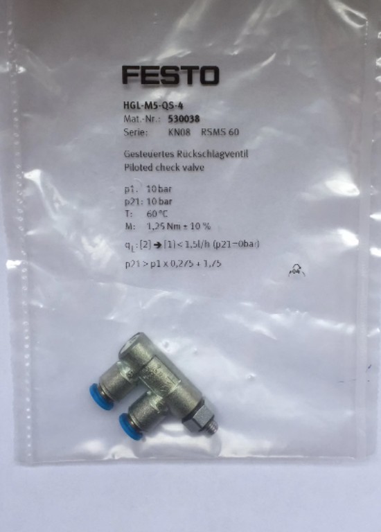 1PC New Festo HGL-M5-QS-4 530038 Valve Brand