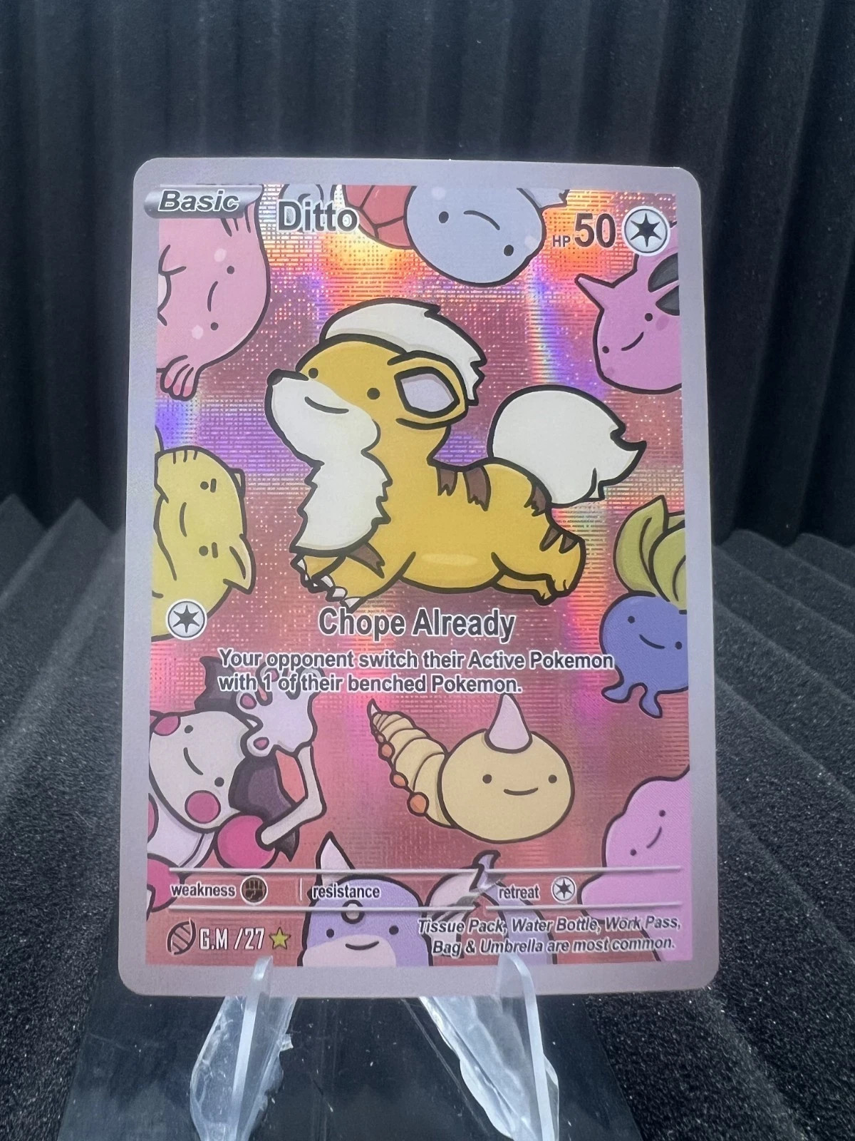 Ditto (Growlithe) #27 - Holo Foil - After Skool Hobby Series 2 Fan Art- Pokemon