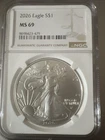 2026 W American Silver Eagle MS-69 NGC Ounce 1 Oz of Fine Silver - 1 Day Auction