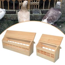 Wooden Pigeon Feeder Garden Wood Chicken Feeder for Ducklings Chicks Poultry