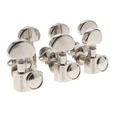 Grover Rotomatic Tuning Machines Chrome 3+3 Tuners As Is