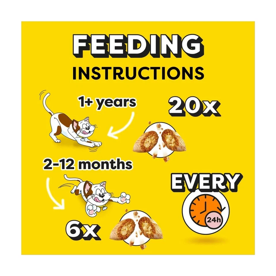 Dreamies Cat Treat Biscuits Mega Pack 6 x 200G Catnip Cheese Turkey |1,2kg total - Image 2 of 4