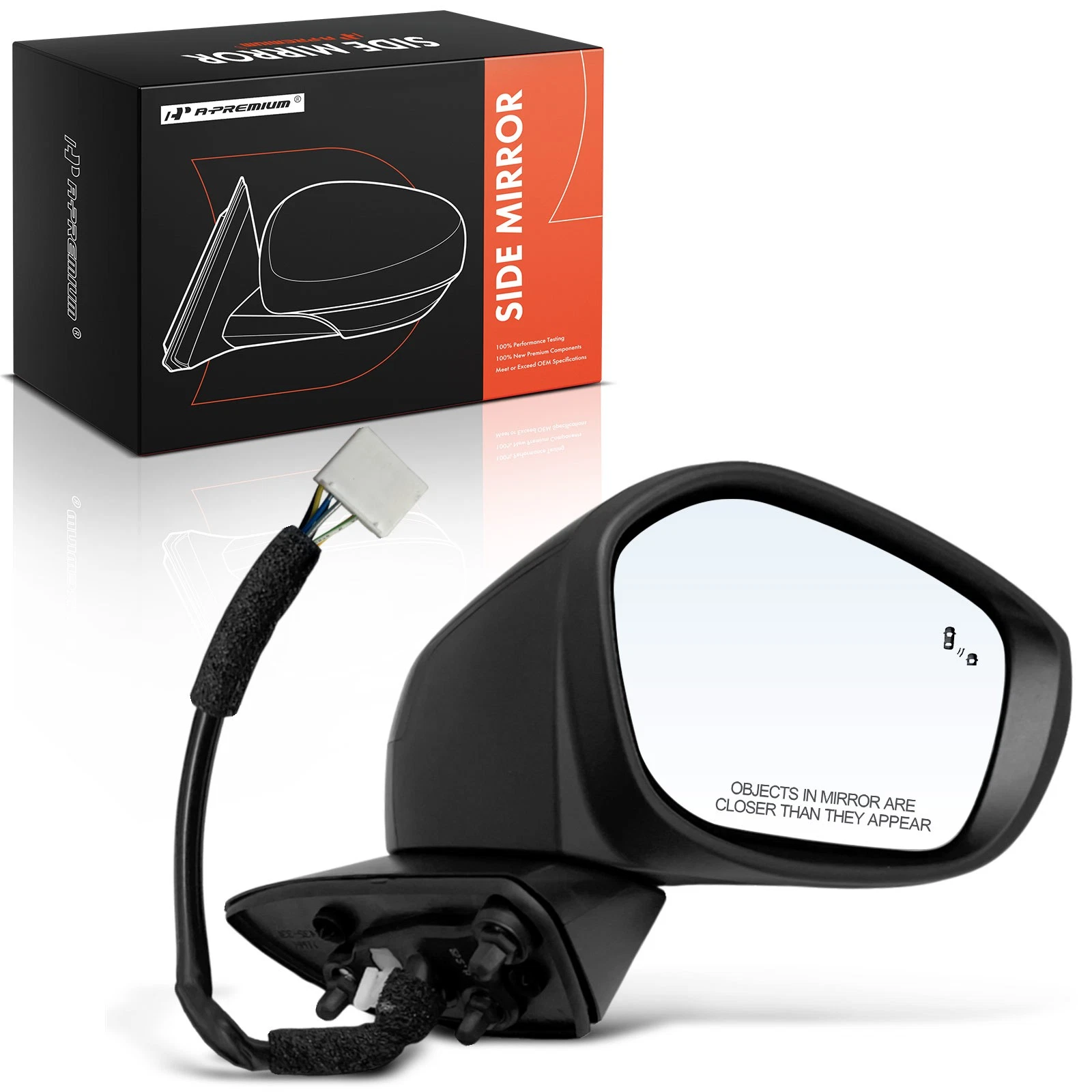 A-Premium Right Power Mirror w/ Manual Folding Heated for Honda Civic 2022-2024