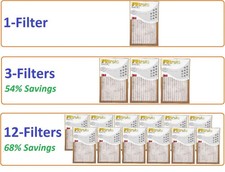 Filtrete Air-Filter Basic Pleated Furnace Replacement Pad Dust Pack Lot 3M 6 12