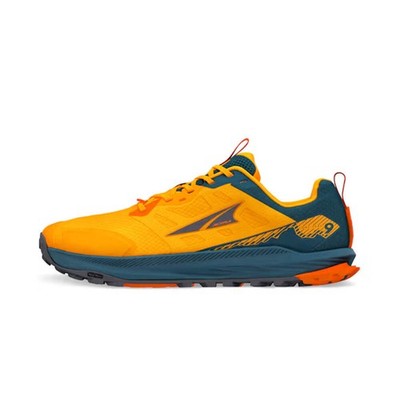 Altra Men's Lone Peak 9 Trail Running Shoe, AL0A85PG-830, Orange/Teal, Brand New