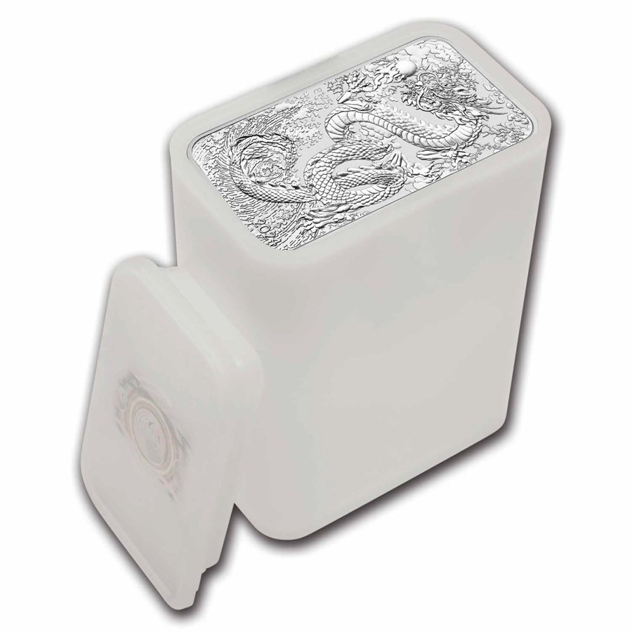 2024 Australia Perth Mint 1 oz .9999 Silver Dragon Bar  Roll Tube of 20