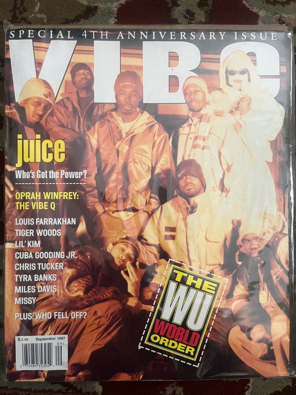 VIBE MAGAZINE  WU-TANG CLAN  4th Anniversary  X-Large issue  Sept 97 Rap HipHop