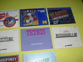 10 NES manual lot! Bases Loaded 1 & 2 Blaster Master Burgertime Goonies 76