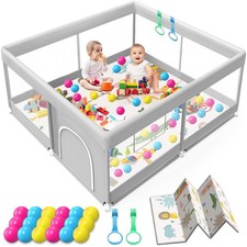 50x50 Baby Playard with Waterproof Mat Playpen