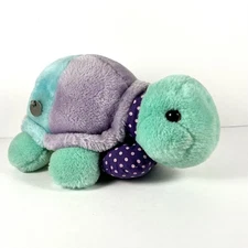 VTG 1991 Plush Creations Musical Turtle Wind Up Toy 10" ITS A SMALL WORLD