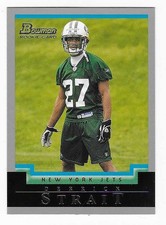 2004 Bowman Rookie Derrick Strait New York Jets Football Card #246 RC. rookie card picture